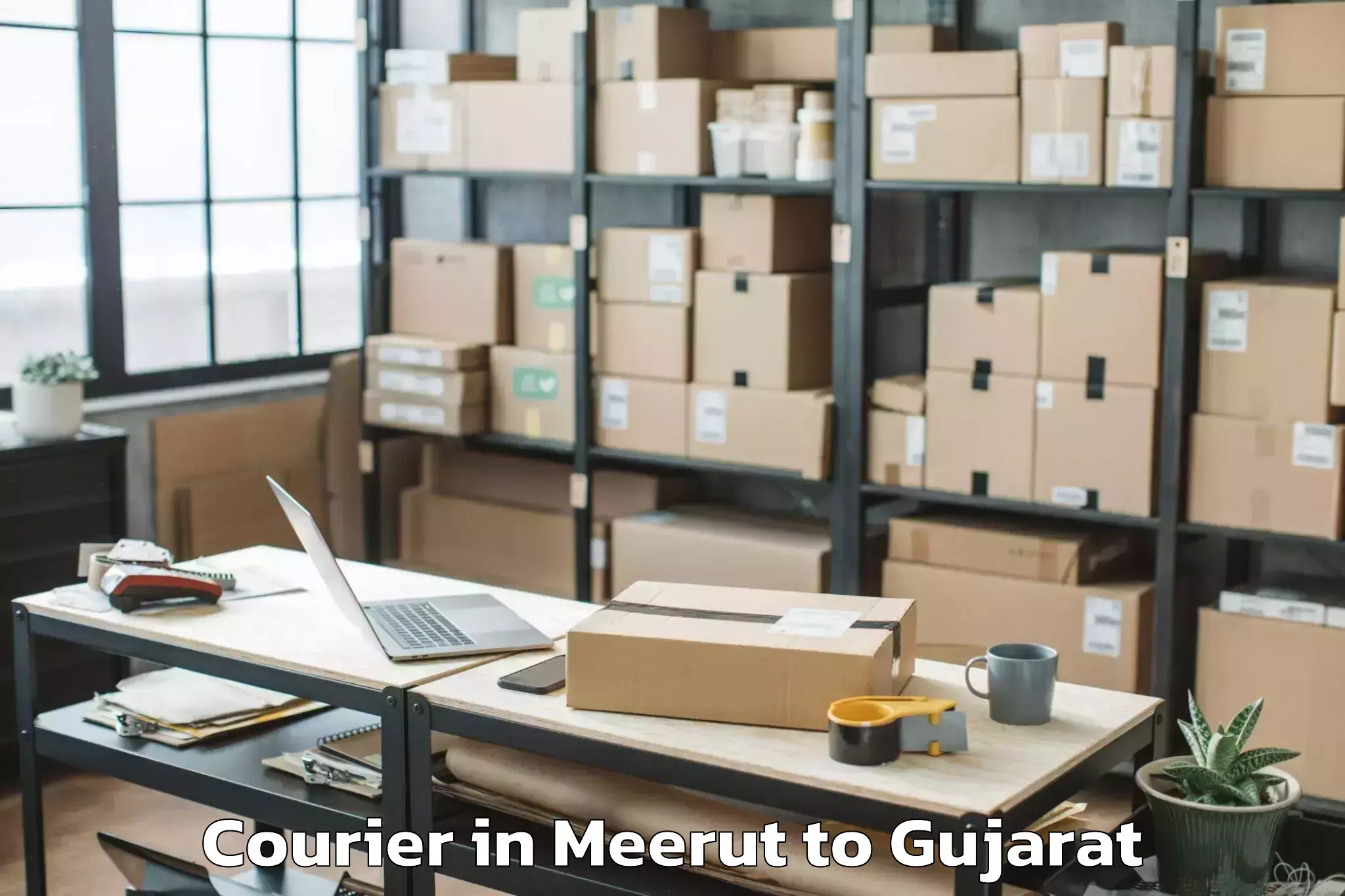 Discover Meerut to Jetalsar Courier